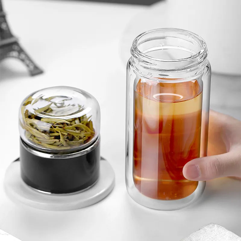 Tea Water Bottle High Borosilicate Glass