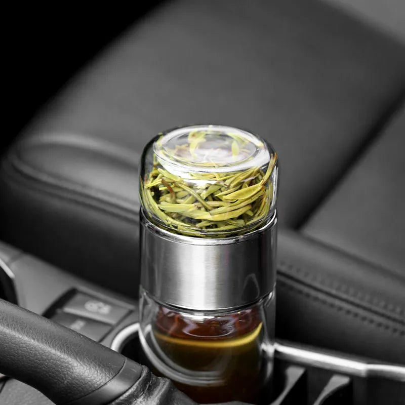 Tea Water Bottle High Borosilicate Glass
