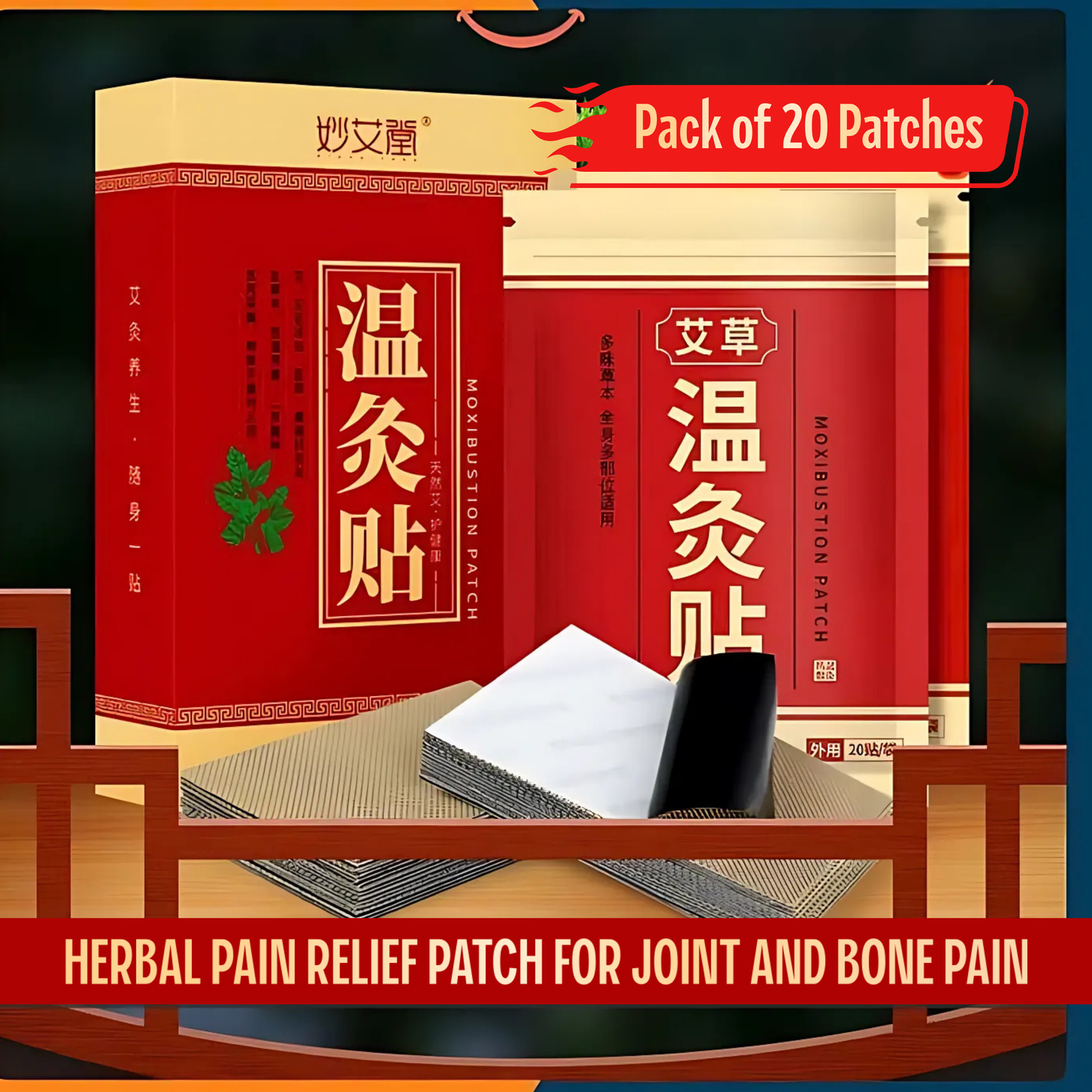 HERBAL PAIN RELIEF PATCH FOR JOINT AND BONE PAIN