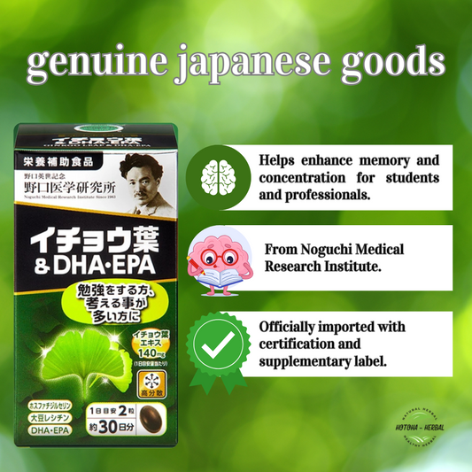 Noguchi DHA EPA Ginkgo Japanese brain tonic pills