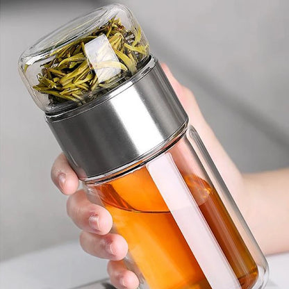 Tea Water Bottle High Borosilicate Glass